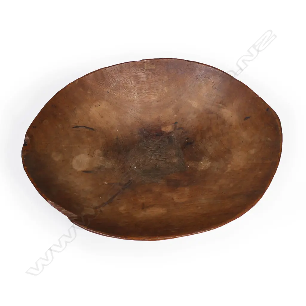 An old Pacific large Kava bowl, Image 1++